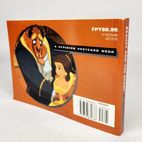 1991 Disney's Beauty and the Beast Postcard Book Rare Vintage 90s - Picture 2 of 3